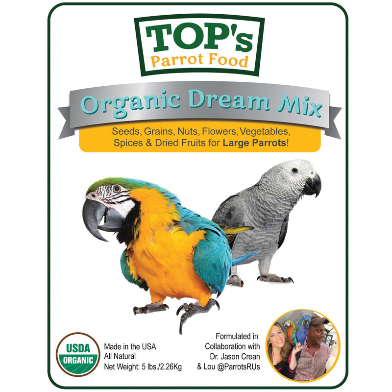 TOP's Organic Dream Seed Mix - Large Parrot
