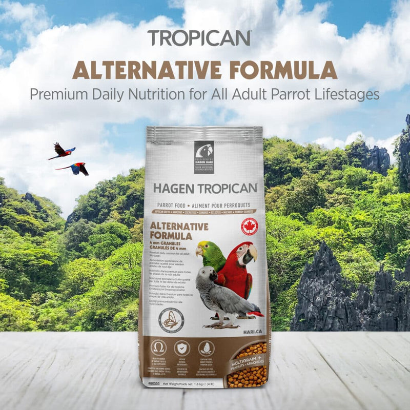 Tropican Alternative Formula 4mm Pellet - Soy Free Parrot Food
