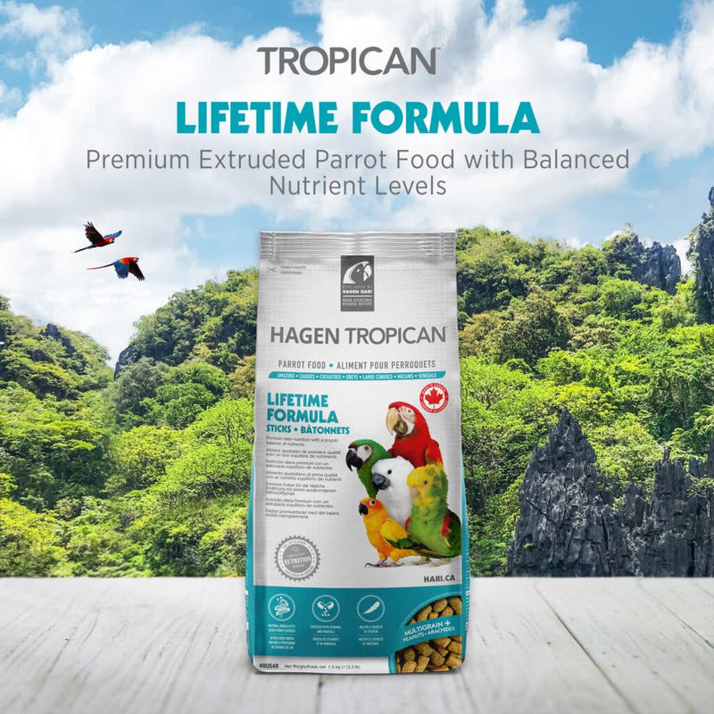 Tropican Lifetime Formula Sticks - Large Parrot Food
