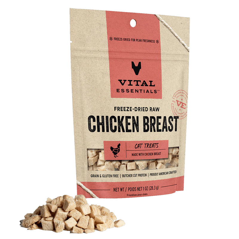 Vital Essentials Freeze-Dried Chicken Breast Cat Treat - 1.0 oz
