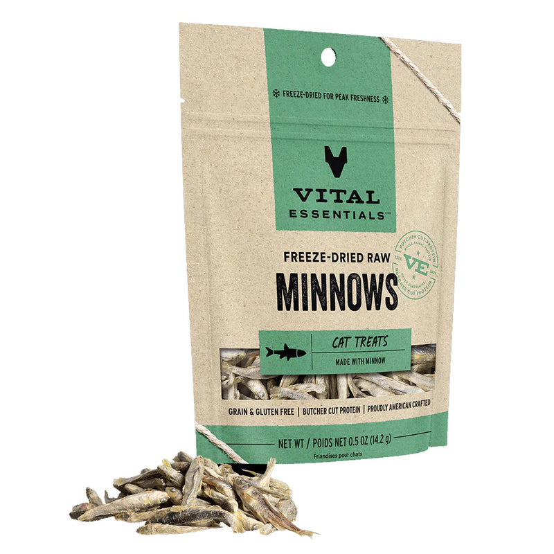 Vital Essentials Freeze-Dried Minnows Cat Treat - 0.5oz
