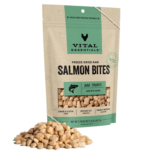 Vital Essentials Freeze-Dried Salmon Bites  Dog Treat