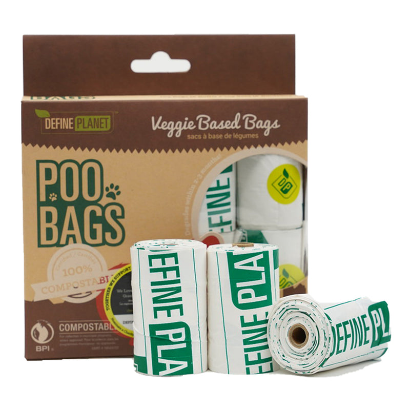 Define Planet Veggie Based Compostable Poop Bags
