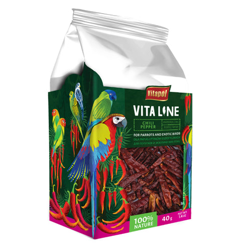 Vita Line Dried Chili Peppers Bird Treat - 40g