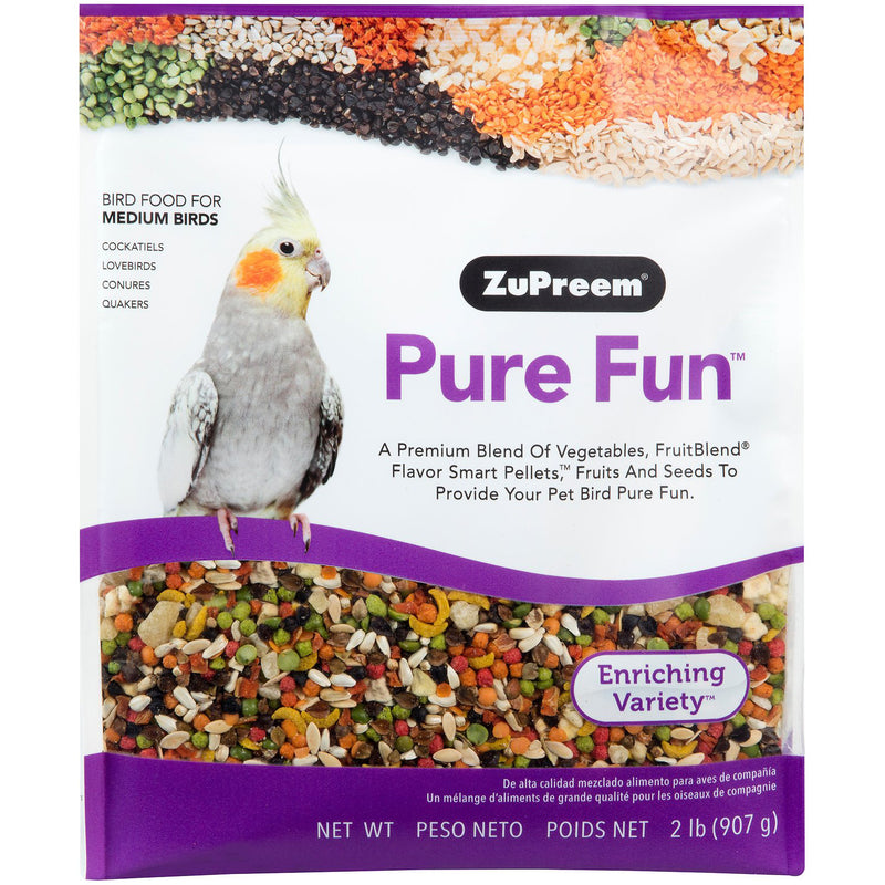 ZuPreem Pure Fun Medium Bird Enrichment Diet - 2 lb
