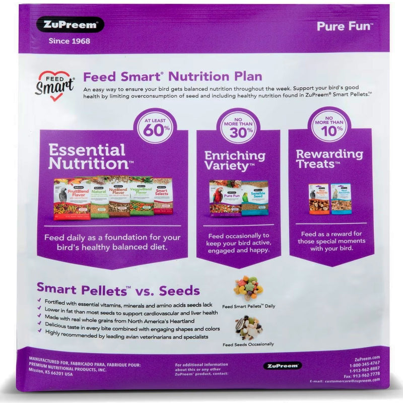 ZuPreem Pure Fun Small Bird Enrichment Diet - 2 lb
