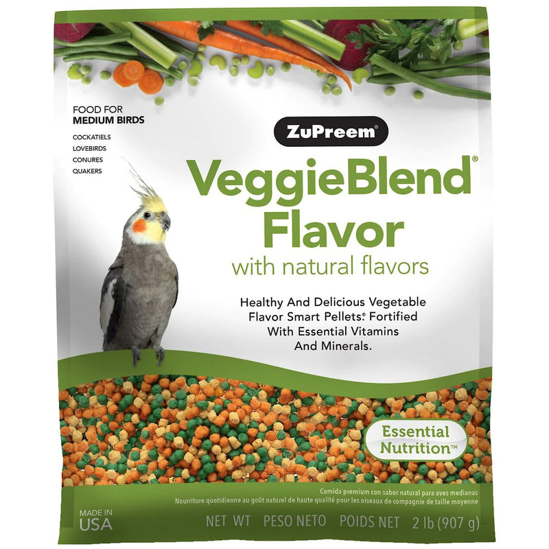 ZuPreem VeggieBlend Daily Nutrition Medium Bird Pellet
