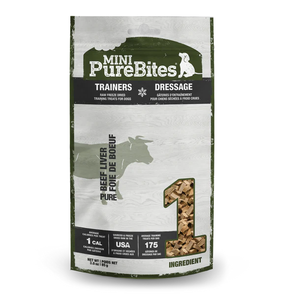 PureBites Mini Trainers Beef Liver 85g/3oz
