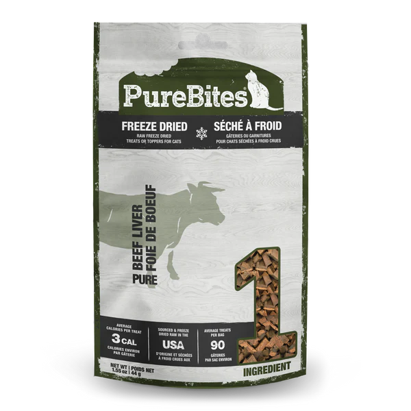 PureBites Beef Liver Freeze Dried Cat Treat
