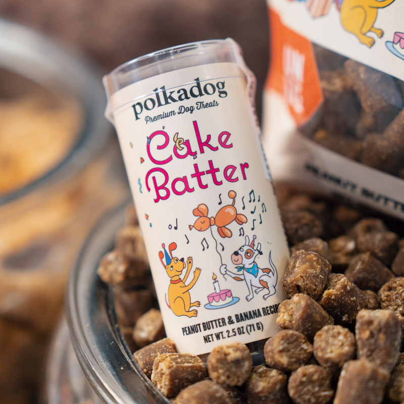 Polkadog Soft & Chewy Cake Batter Dog Treats - 2.5 oz
