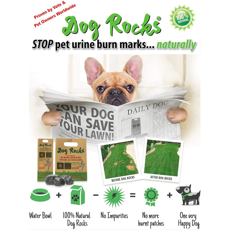 Dog Rocks Lawn Savers no Pet Burn Patches!
