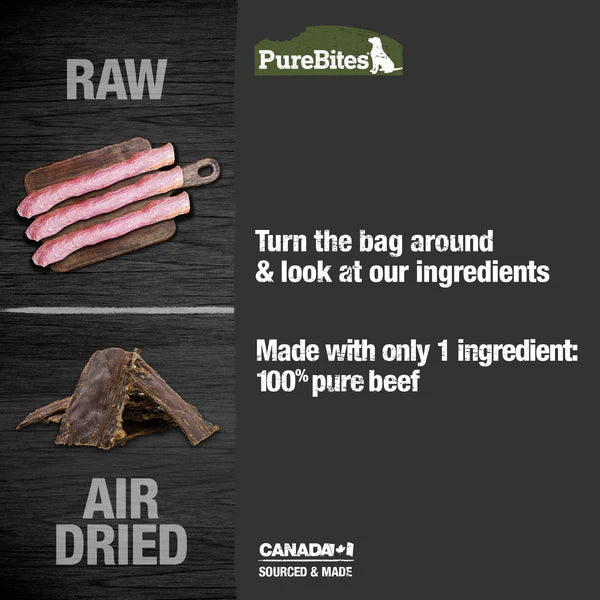 PureBites Air Dried Beef Jerky Dog Treat
