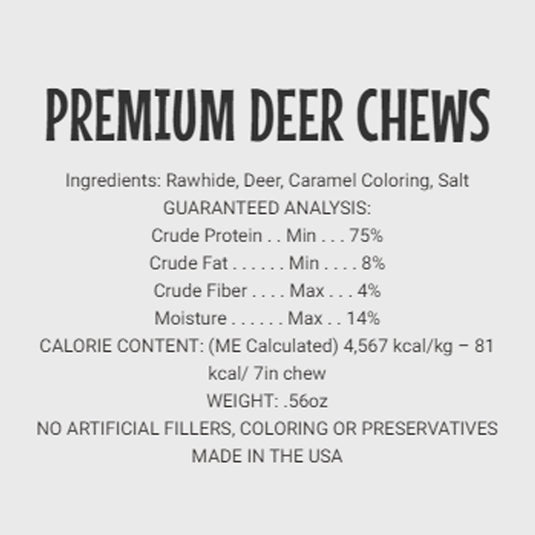 Etta Says! Crunchy Premium Deer Chew 7" x 20ct