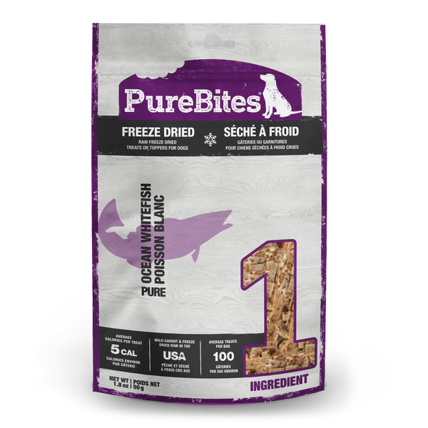 PureBites Ocean Whitefish Freeze Dried Dog Treat
