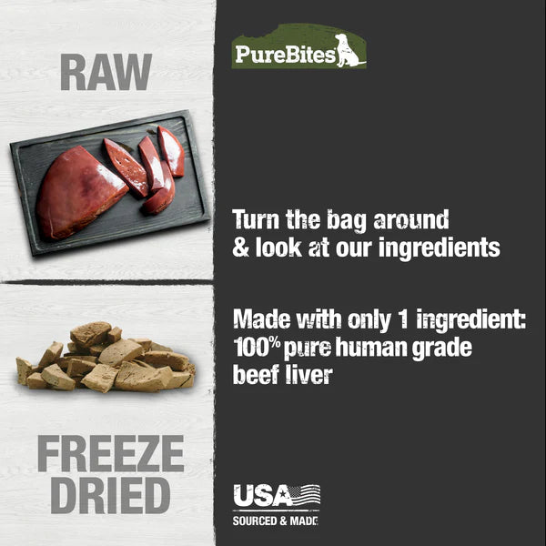 PureBites Beef Liver Freeze Dried Dog Treat
