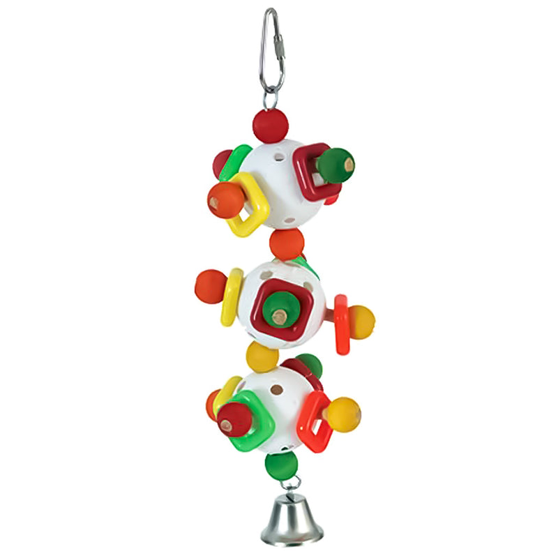 Triple Ball 3D with Bell Small Parrot Enrichment Toy
