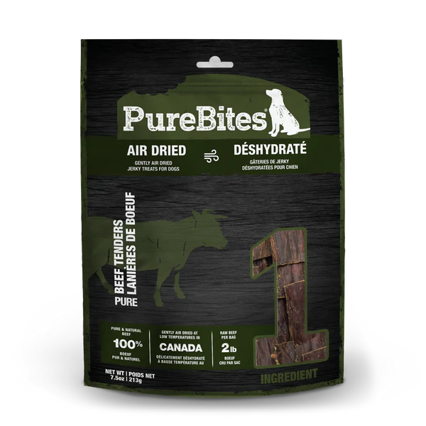 PureBites Air Dried Beef Jerky Dog Treat
