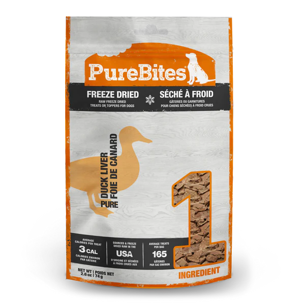 PureBites Duck Freeze Dried Dog Treat
