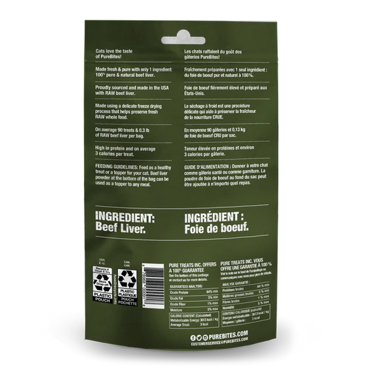 PureBites Beef Liver Freeze Dried Cat Treat