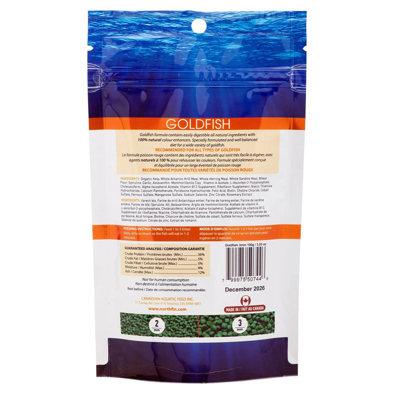 NorthFin Goldfish Formula 2mm / 3mm Pellet 🍁
