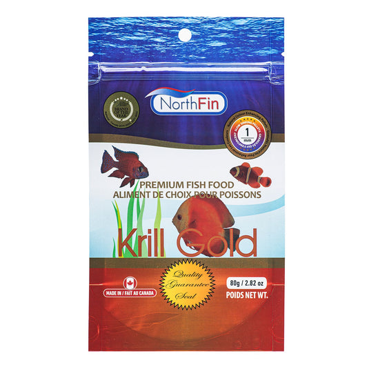 Krill Gold Formula Fish Food - 6mm Pellets, 250g 🍁