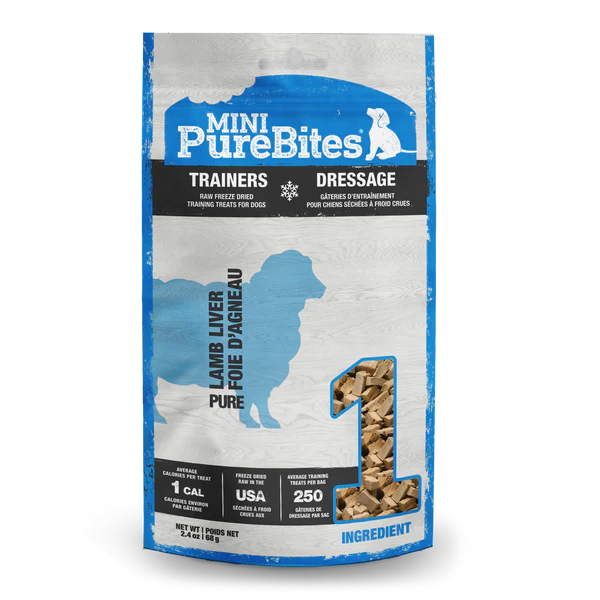 PureBites Mini Trainers Lamb Liver 68g/2.4oz
