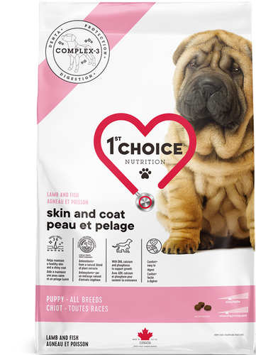 1st Choice Sensitive Skin & Coat Puppy Food - Lamb & Fish