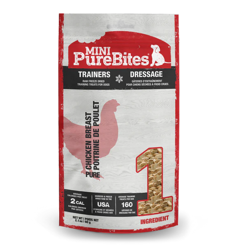 PureBites Mini Trainers Chicken Breast 60g/2.1oz