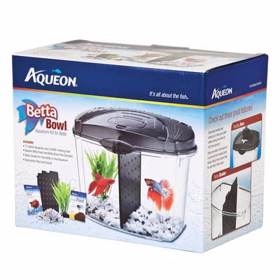 Aqueon Betta Fish Bowl Starter Kit
