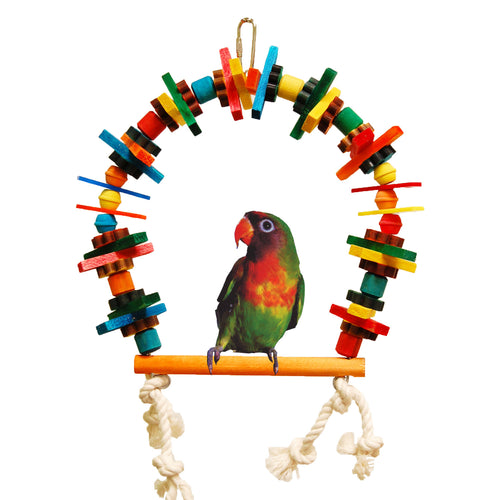 Zoo-Max Blocks Perch Bird Swing (SM-XL) 🍁