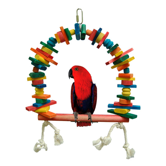 Zoo-Max Blocks Perch Bird Swing (SM-XL) 🍁