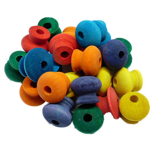 Zoo-Max Coloured Bird Toy Part ⅜″D x ½″H Count 24- 092