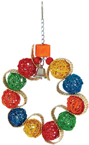 Vine Ball Braided Wreath Medium Parrot Shredding Toy