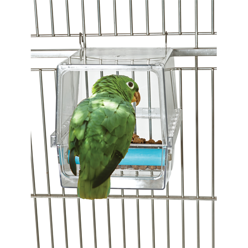 Seed/Treat Corral No-Mess Feeder SM-LG Parrot
