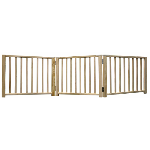 Four Paws 3-Pannel Folding Wood Gate
