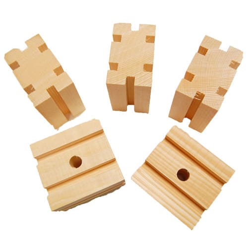 Zoo-Max Bird & Small Pet Toy Parts - Natural Groovy Blocks 🍁
