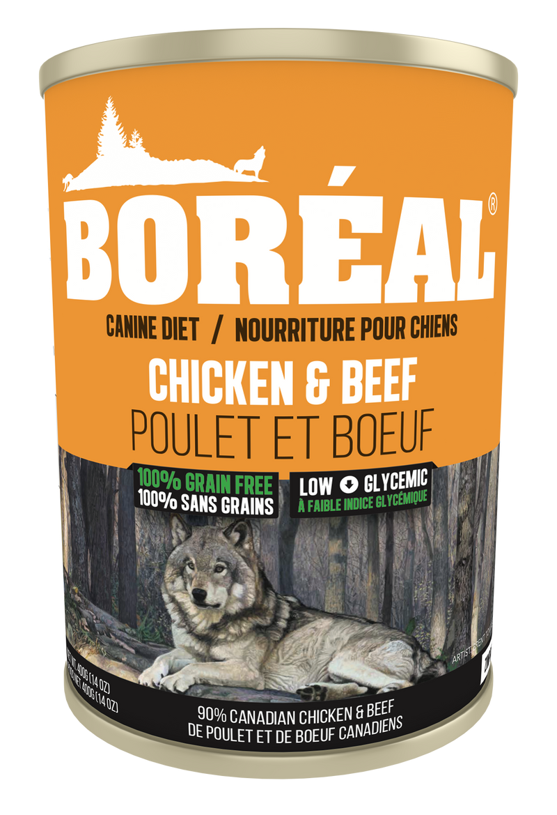 BORÉAL BIG BEAR Chicken & Beef Wet Dog Food 12x690g
