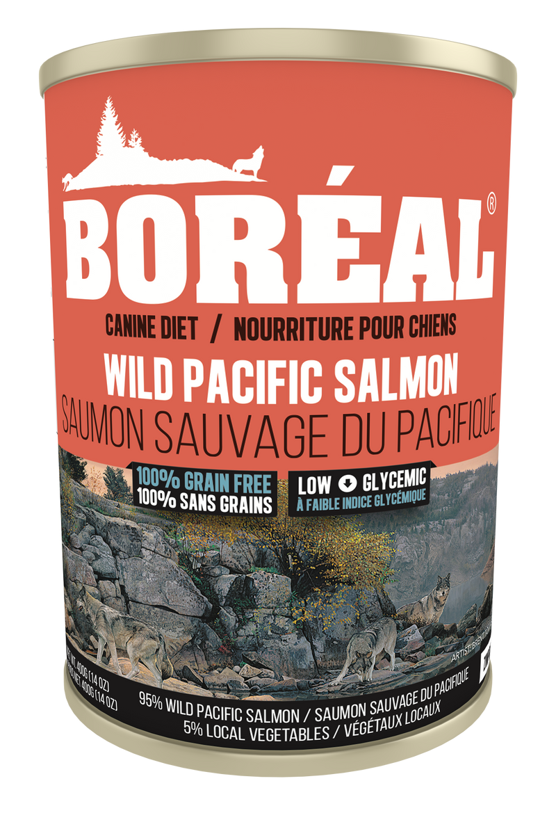 BORÉAL Big Bear Wild Pacific Salmon Wet Dog Food 12x690g
