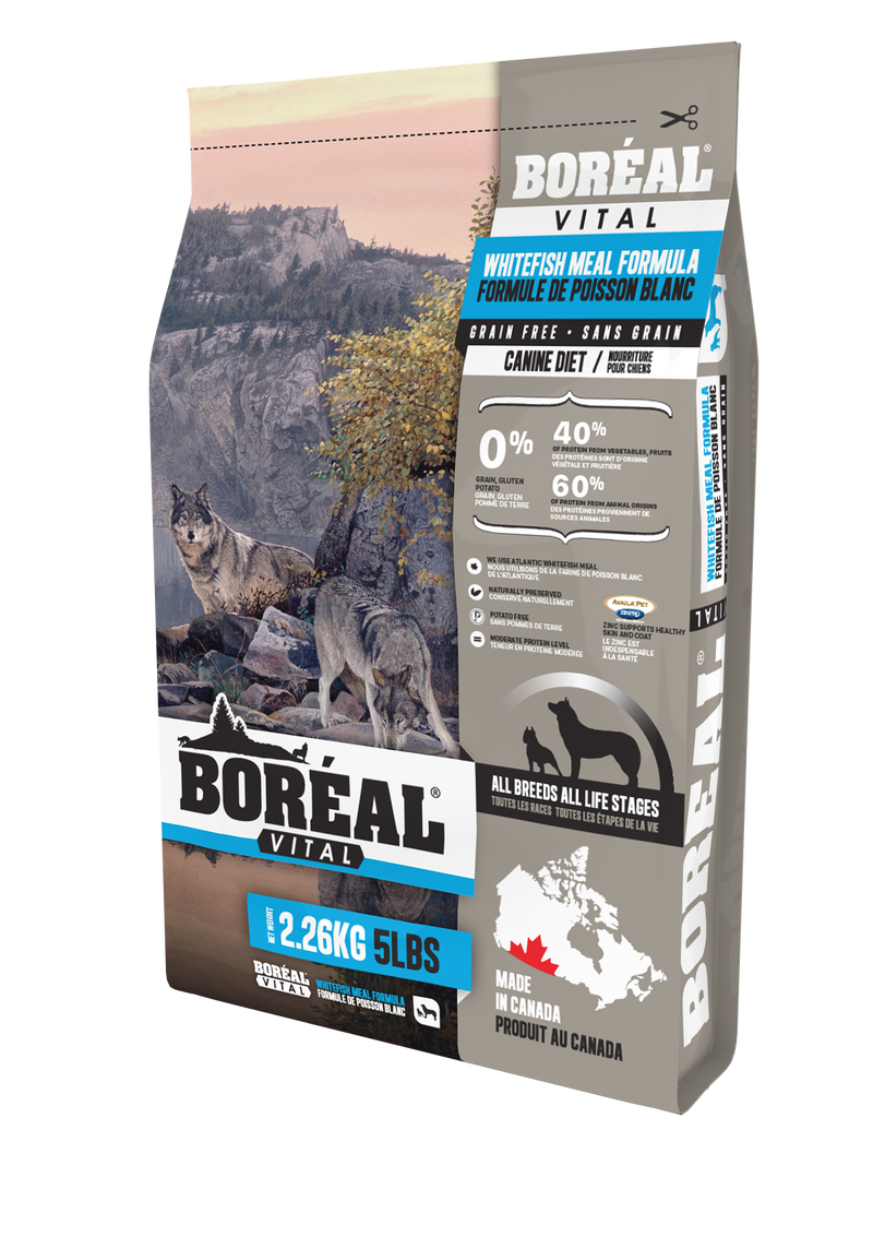 BORÉAL Vital Grain Free Dog Food - Whitefish 🍁
