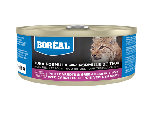 BORÉAL Red Tuna, Carrot & Green Peas in Gravy Wet Cat Food