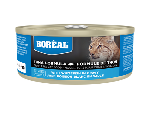 BORÉAL Red Tuna & Whitefish in Gravy Wet Cat Food 🍁