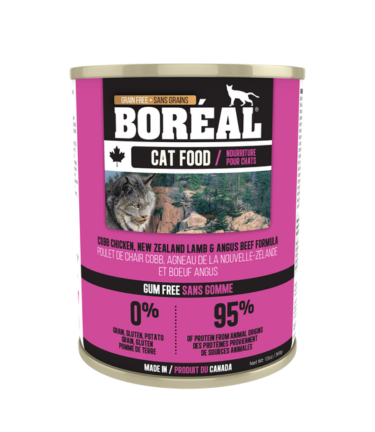 BORÉAL Cobb Chicken, New Zealand Lamb & Angus Beef Cat Food