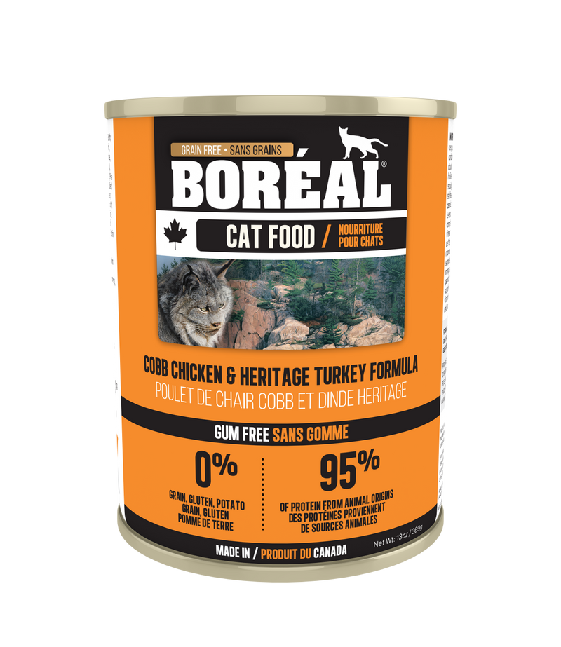 BORÉAL Cobb Chicken and Heritage Turkey Formula Cat Food 🍁
