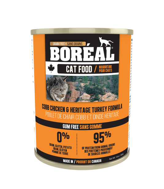 BORÉAL Cobb Chicken and Heritage Turkey Formula Cat Food 🍁