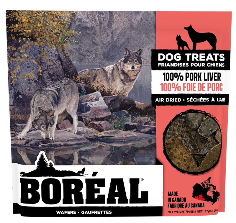 Boréal 100% Pork Liver Wafers Dog Treat - 92g
