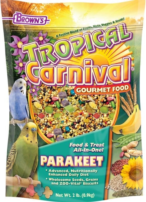 Brown's Tropical Carnival Parakeet Food 2 lbs
