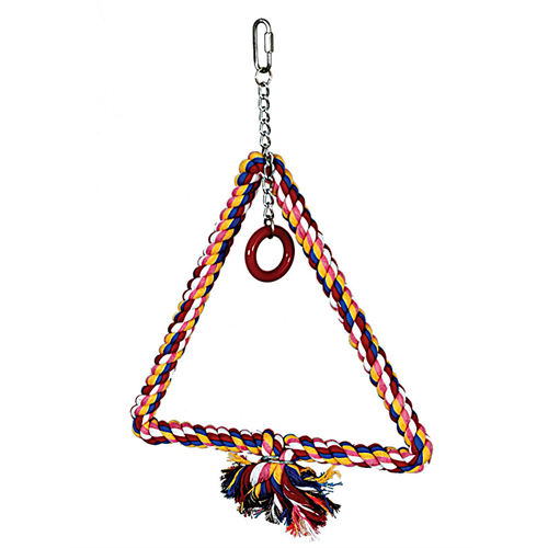 Featherland Paradise Cotton Triangle Parrot Swing
