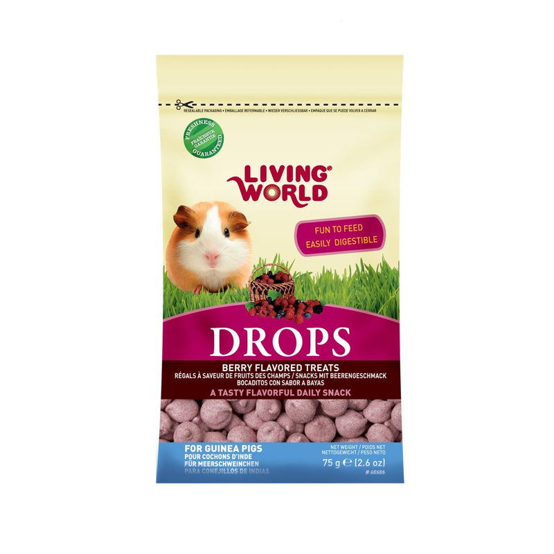 Living World Guinea Pig Fieldberry Falvour Treat Drops - 60406
