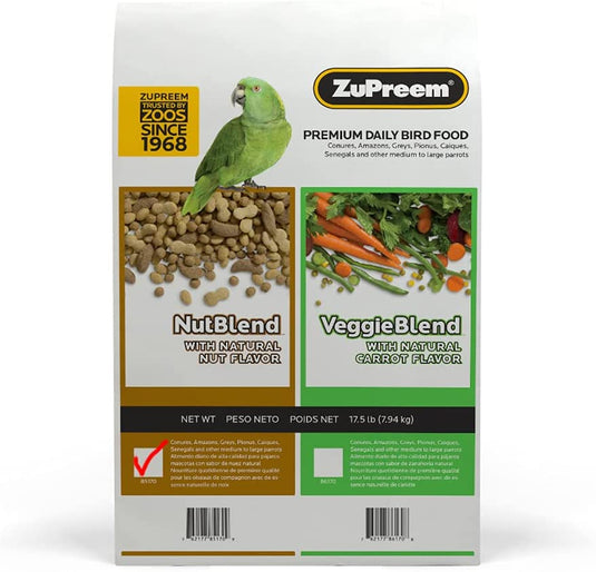 ZuPreem NutBlend Flavor Daily Nutrition Parrot & Conure Pellet