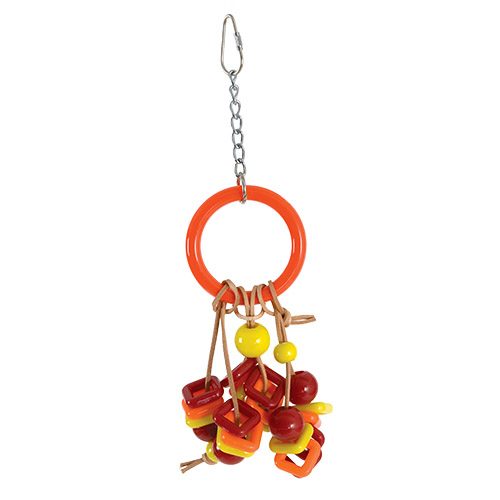 Tug A Ring Small Parrot Enrichment Toy
